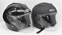 (2) Motorcycle Helmets: GMax size XL & HJC ...