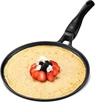 New GOURMEX Black Induction Crepe Pan, with PFOA