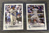 (2) Julio Rodriguez Topps Rookie Cards