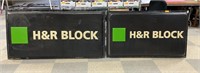 72’’x 36’’ and 60’’x 36’’ H&R Block plastic signs