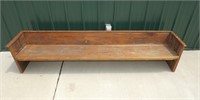 Vintage 7ft. Wood Bench: 18" Tall for Children