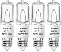 E11 Bulb, JDE11 120V 50W Halogen Light Bulbs, T4 E