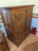 Vintage oak ice box