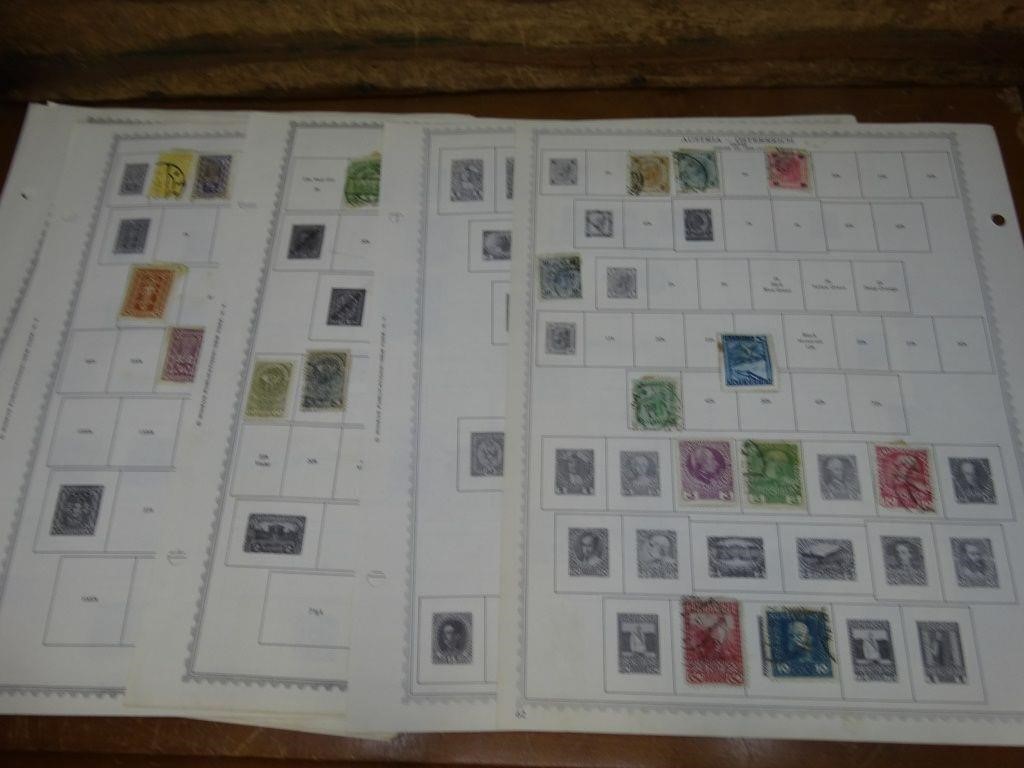 77 Postage Stamps Austria-Osterreich 1850-1953