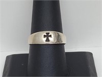 .925 Sterling Silver Celtic Cross Ring