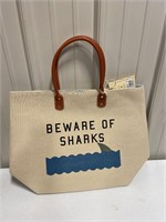 Beach Bag "Beware of Sharks"