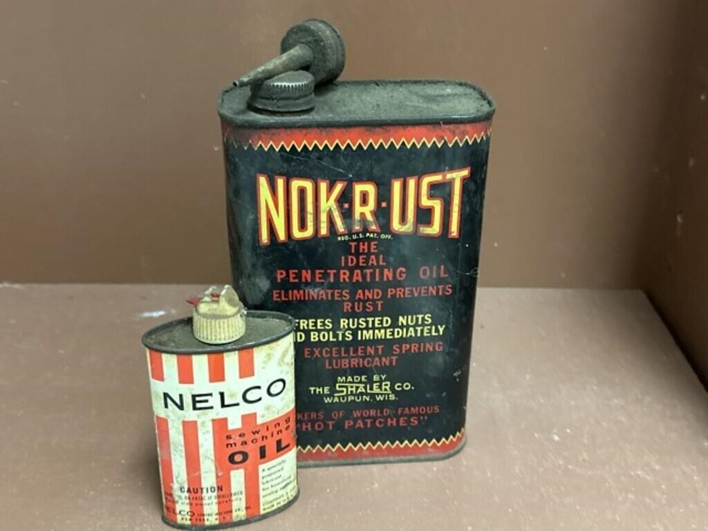 Vintage Oil Cans: Nelco & Nok-r-ust