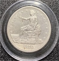 1876-S Seated Liberty Silver Trade Dollar