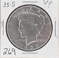 1935S  Peace Silver Dollar