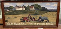 Hand Painted New Holland Grassland Farming Banner