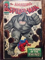 Amazing Spider-man #41 (1966) 1st app RHINO! MCU!