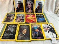 12 1970'S - 2000'S NATIONAL GEOGRAPHIC MAGS.