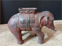 Antique Cast iron elephant still bank