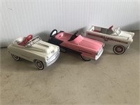 3 Mini Pedal Cars