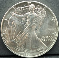 1991 silver eagle coin