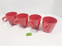 4 Melmac Coffee Mugs