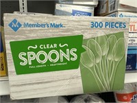 MM clear spoons 300pcs