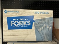 MM clear forks 300 pcs