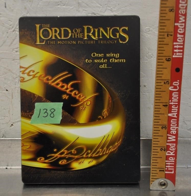 Lord of the Rings trilogy DVDs set