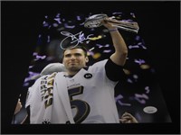 Joe Flacco signed 8x10 photo JSA COA