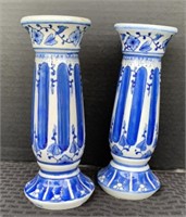 Pair of Chinese Porcelain Candle Holders