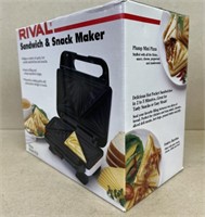 Brand new RIVAL sandwich and snack maker