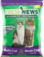 Fresh News Paper Cat Litter  25lb Bag