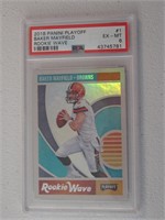 2018 PLAYOFF BAKER MAYFIELD ROOKIE WAVE PSA 6