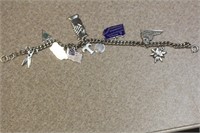 Sterling Charms Bracelet