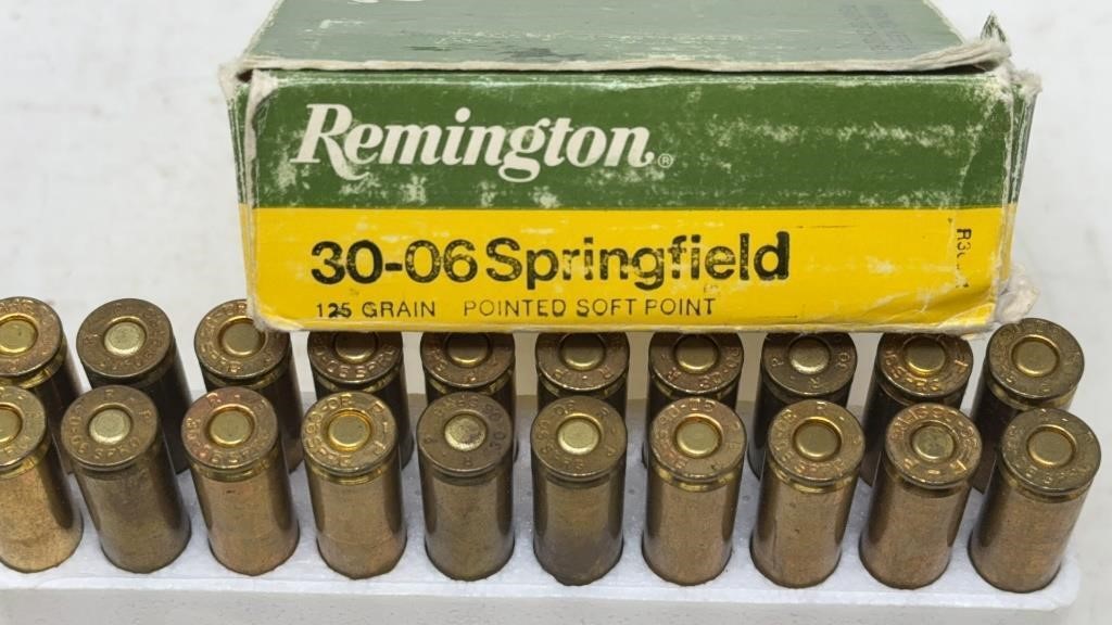 20 rds Remington.30-06 Spr 125 gr Pointed Soft