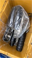 Tote of classic car parts
