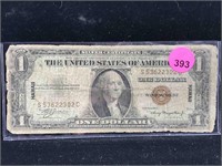 $1 Silver certificate 1935 A HAWAII note