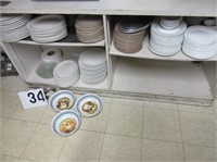 Lg. Qty. Assorted Plates, Cups, Soup Bowls, etc.