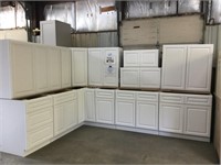 Newport white kitchen cabinets