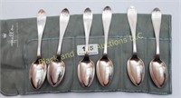 Lot of 6 sterling silver spoons