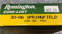 (5) Boxes 30-06 Springfield Ammo (100) Rds