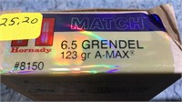 (1) Box 6.5 Grendel Ammo (20) Rds