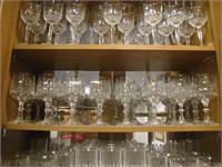 Lot of Assorted Beautiful Vintage Wine Glasses