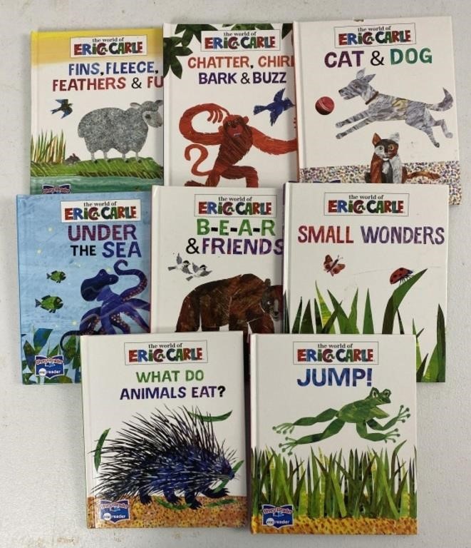 (8) Children’s Eric Carle HB Books, they all have