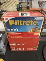 LOT OF 6 - 14X20X1 AIR FLITERS