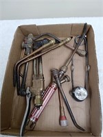 Group of acetylene/oxygen tips and torches