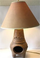 Mini Chiminea Lamp 23"
