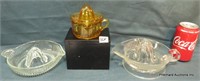 3 Piece Depression Glass Juice Reamer Lot