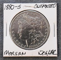 COIN - CLEANED 1880-S SILVER MORGAN DOLLAR