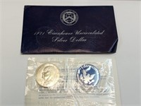 OF)  UNC 1971 s silver Ike dollar