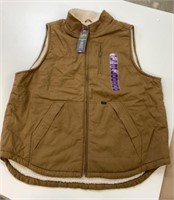 New Lee Workwear Vest Fleece Lined Size XXL