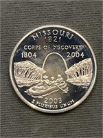 2003 S Proof 90% Silver Quarter Missouri