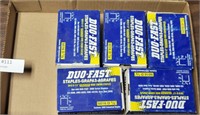 5 FULL BOXES DUO-FAST 1/2" STAPLES