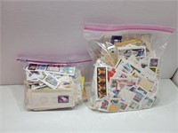(2) Bags of Assorted Stamps