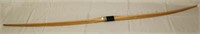 wooden long bow, 67"